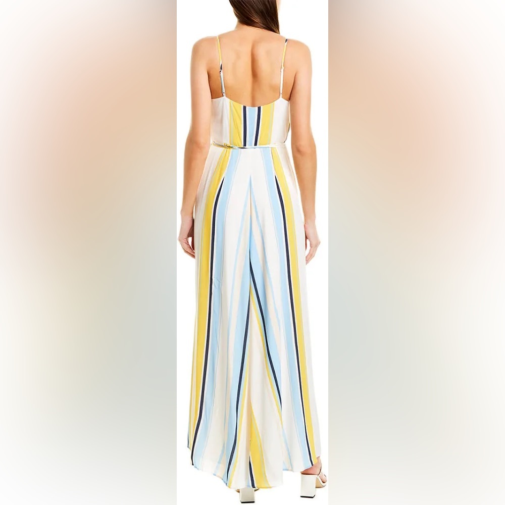 Rush Hour Maxi Yumi Kim blue yellow white stripes Rayon NWT size xs Extra Small - Picture 4 of 9